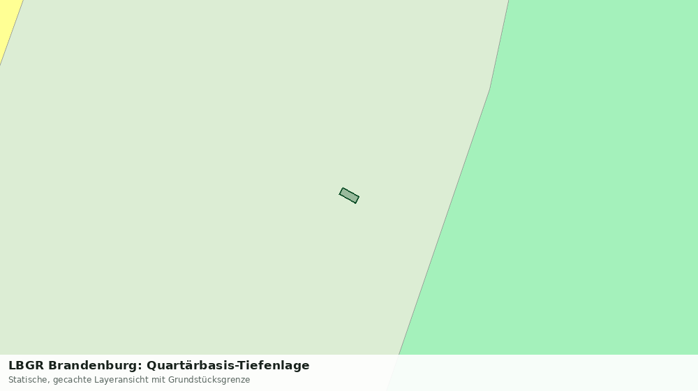 Statische Kartenansicht: LBGR Brandenburg: Quartärbasis-Tiefenlage