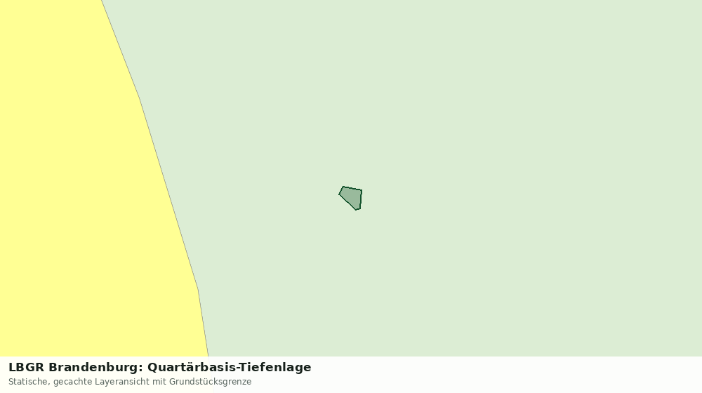 Statische Kartenansicht: LBGR Brandenburg: Quartärbasis-Tiefenlage