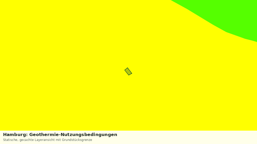 Statische Kartenansicht: Hamburg: Geothermie-Nutzungsbedingungen