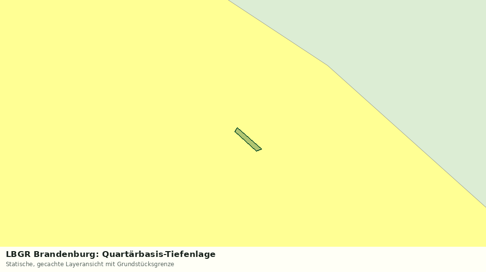 Statische Kartenansicht: LBGR Brandenburg: Quartärbasis-Tiefenlage