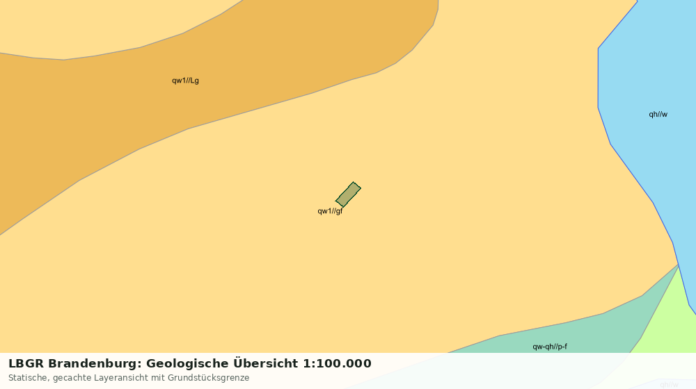 Statische Kartenansicht: LBGR Brandenburg: Geologische Übersicht 1:100.000