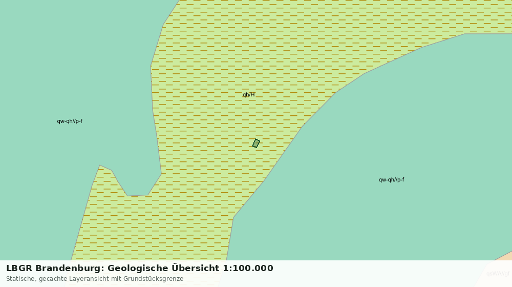 Statische Kartenansicht: LBGR Brandenburg: Geologische Übersicht 1:100.000
