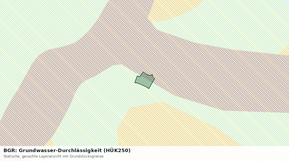 Statische Kartenansicht: BGR: Grundwasser-Durchlässigkeit (HÜK250)