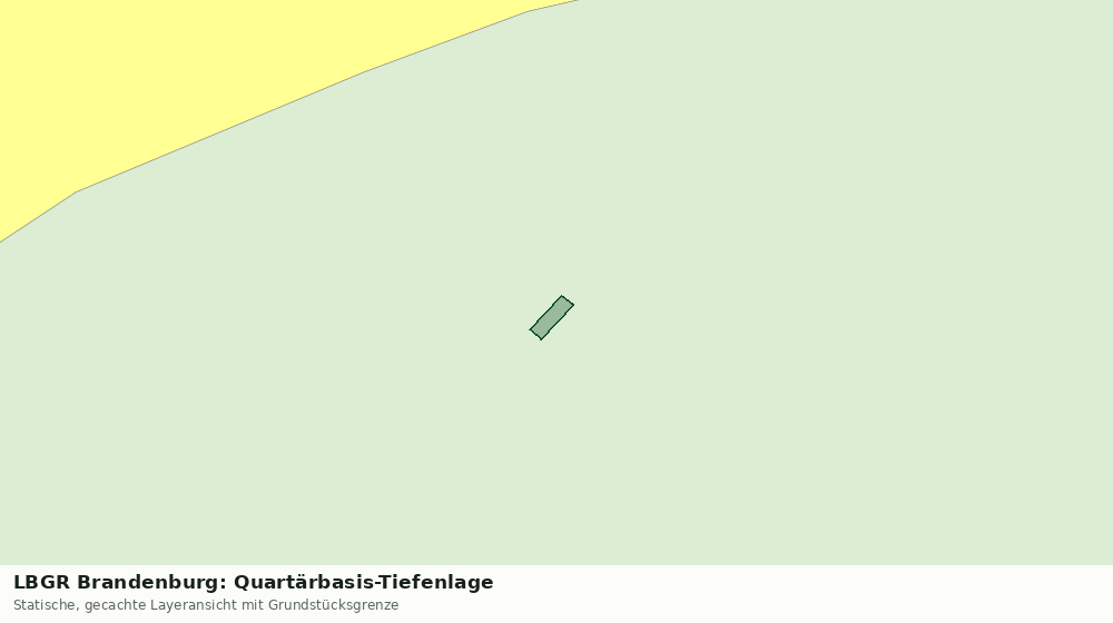 Statische Kartenansicht: LBGR Brandenburg: Quartärbasis-Tiefenlage