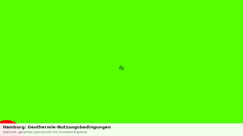Statische Kartenansicht: Hamburg: Geothermie-Nutzungsbedingungen
