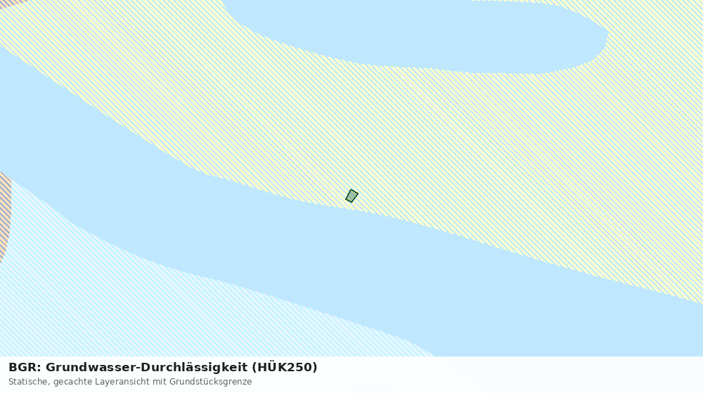 Statische Kartenansicht: BGR: Grundwasser-Durchlässigkeit (HÜK250)