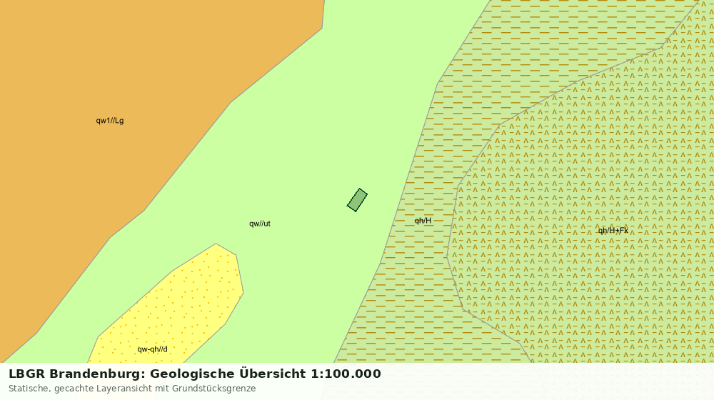 Statische Kartenansicht: LBGR Brandenburg: Geologische Übersicht 1:100.000