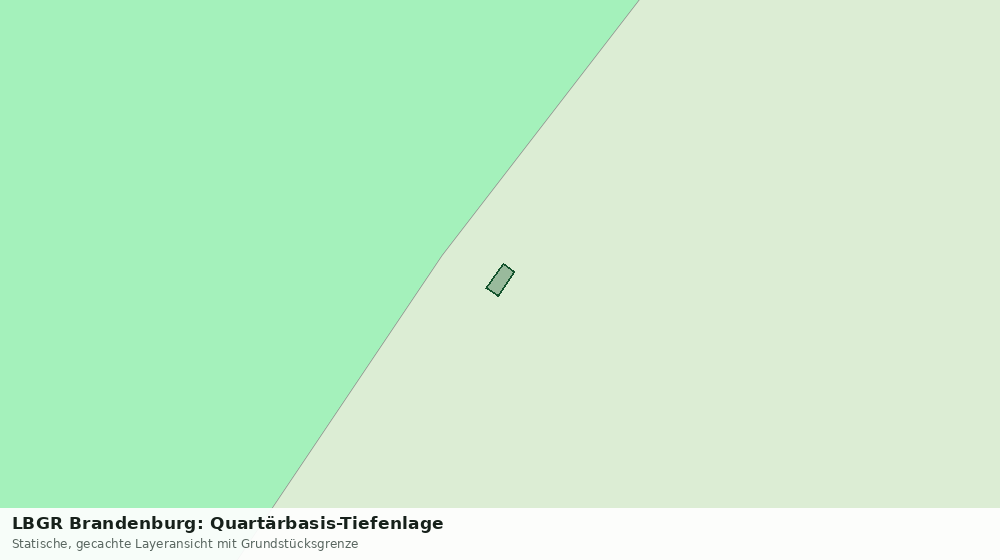 Statische Kartenansicht: LBGR Brandenburg: Quartärbasis-Tiefenlage