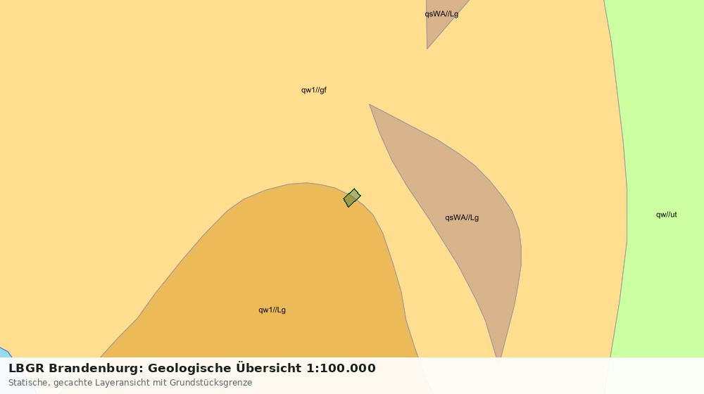 Statische Kartenansicht: LBGR Brandenburg: Geologische Übersicht 1:100.000