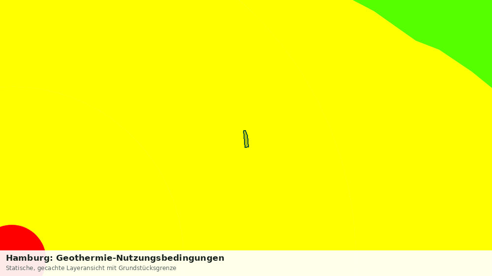 Statische Kartenansicht: Hamburg: Geothermie-Nutzungsbedingungen