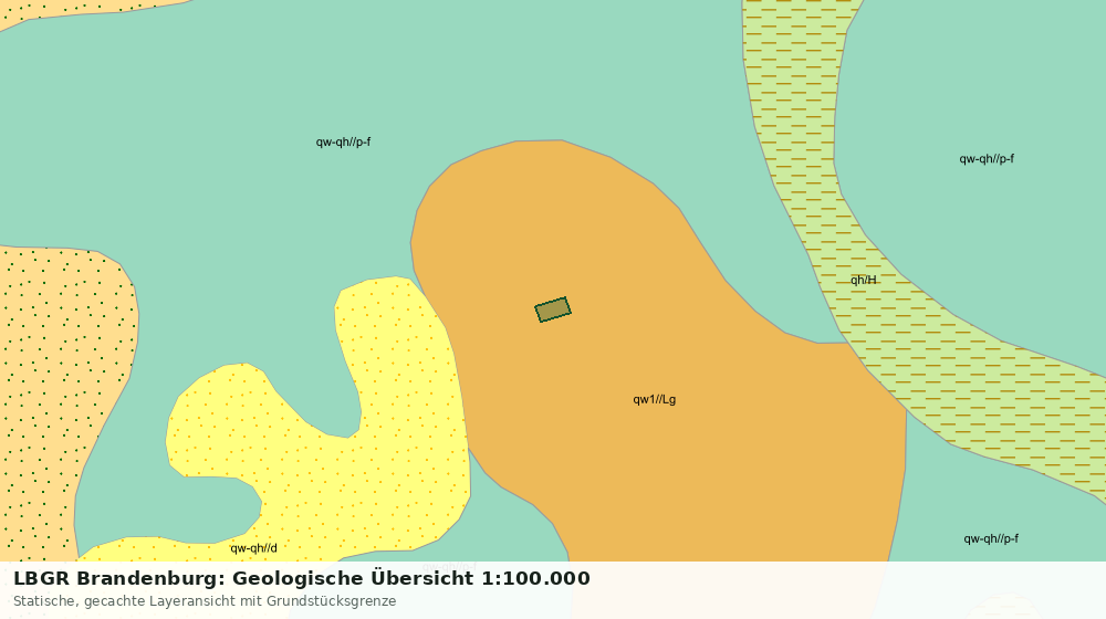 Statische Kartenansicht: LBGR Brandenburg: Geologische Übersicht 1:100.000