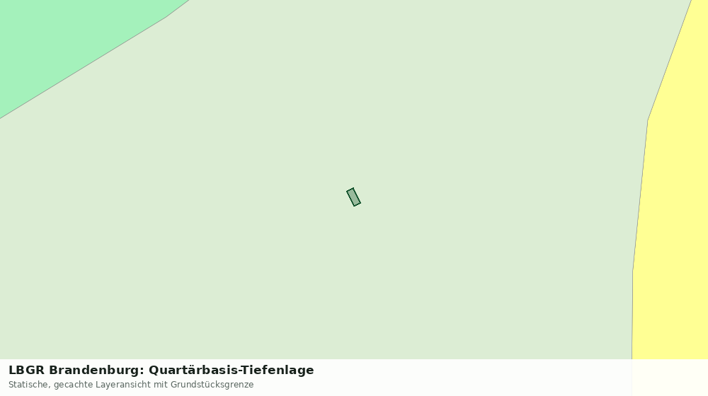 Statische Kartenansicht: LBGR Brandenburg: Quartärbasis-Tiefenlage