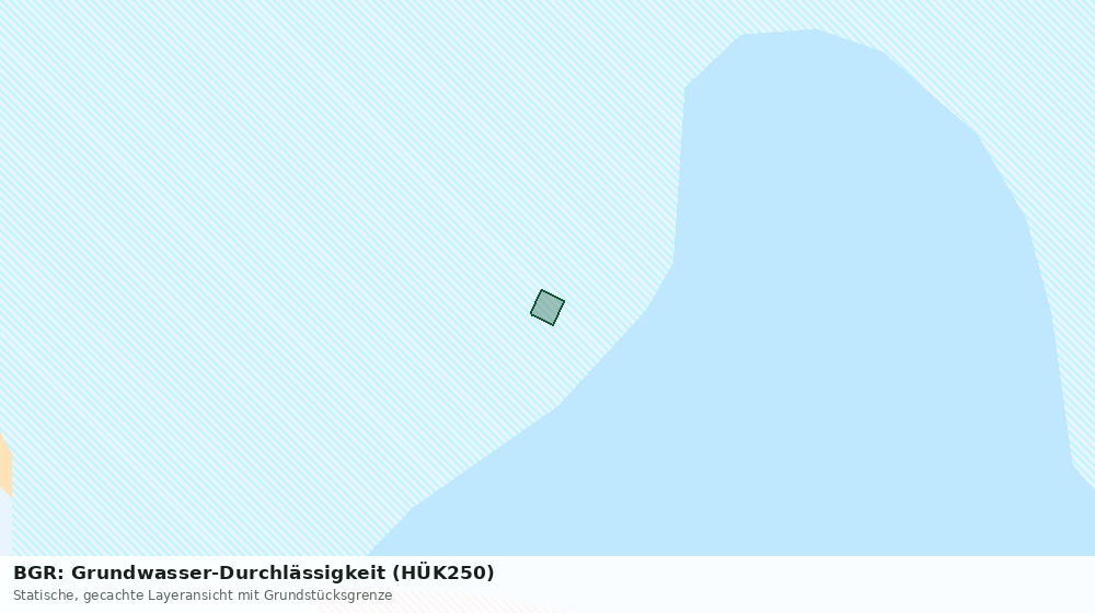 Statische Kartenansicht: BGR: Grundwasser-Durchlässigkeit (HÜK250)