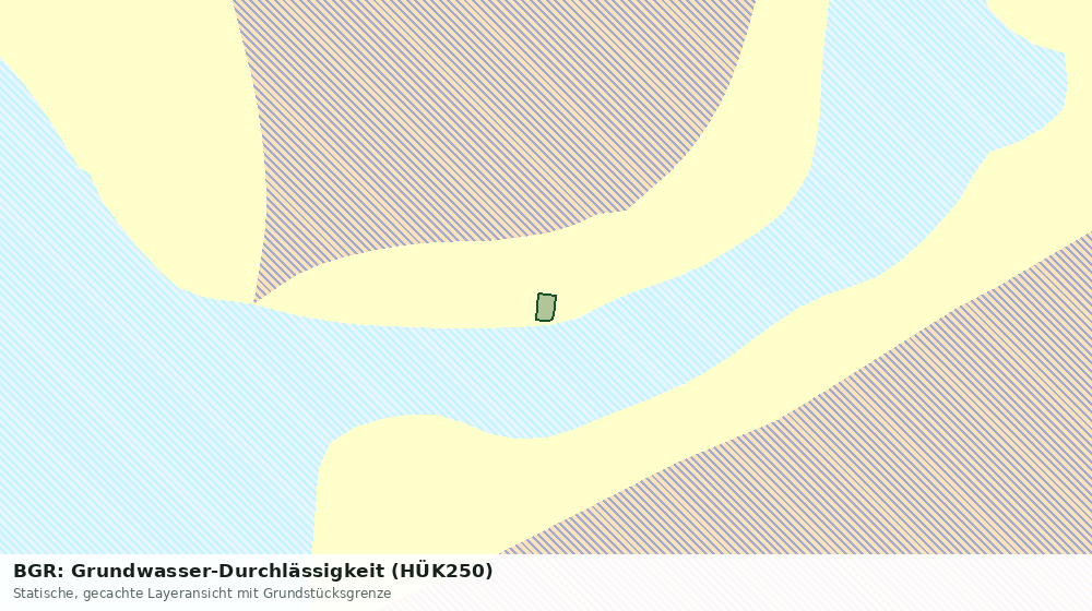 Statische Kartenansicht: BGR: Grundwasser-Durchlässigkeit (HÜK250)
