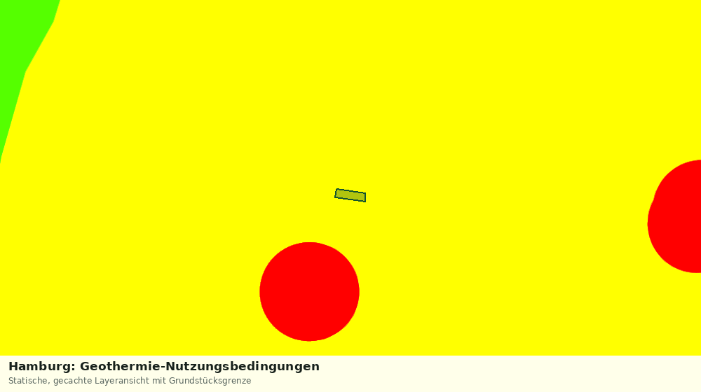 Statische Kartenansicht: Hamburg: Geothermie-Nutzungsbedingungen