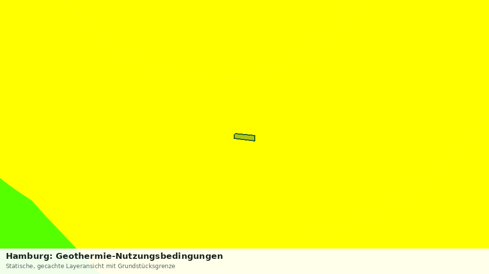 Statische Kartenansicht: Hamburg: Geothermie-Nutzungsbedingungen