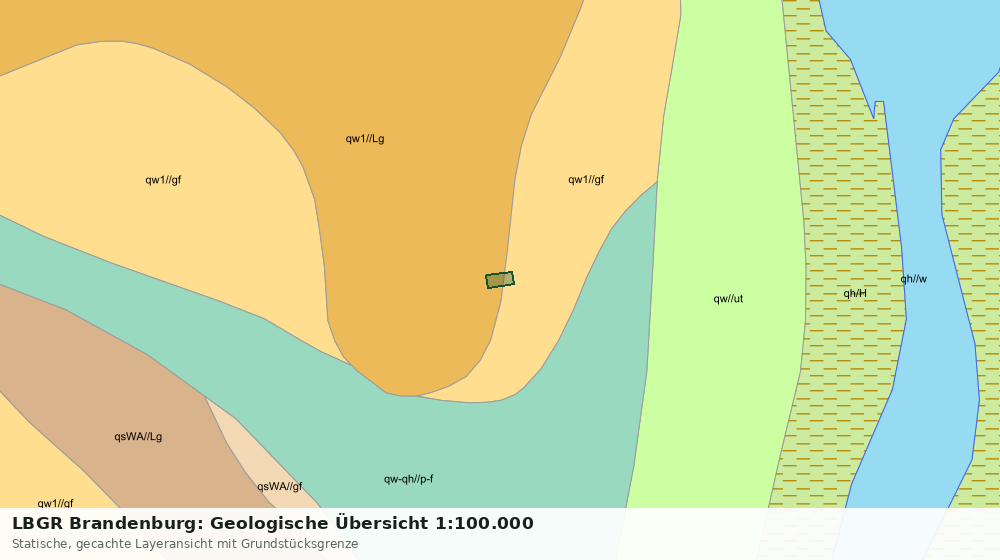 Statische Kartenansicht: LBGR Brandenburg: Geologische Übersicht 1:100.000