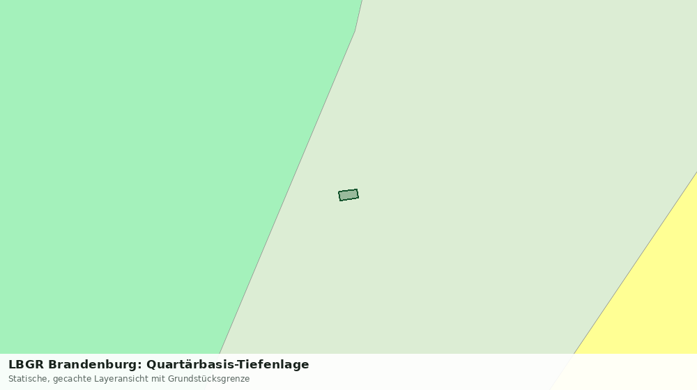 Statische Kartenansicht: LBGR Brandenburg: Quartärbasis-Tiefenlage