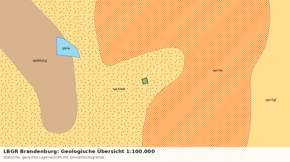 Statische Kartenansicht: LBGR Brandenburg: Geologische Übersicht 1:100.000