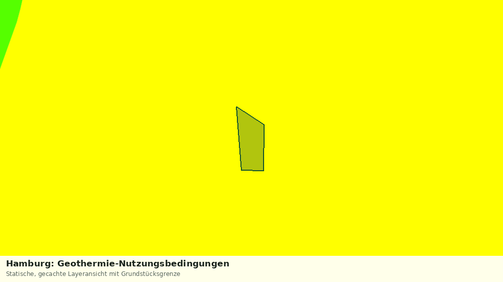 Statische Kartenansicht: Hamburg: Geothermie-Nutzungsbedingungen