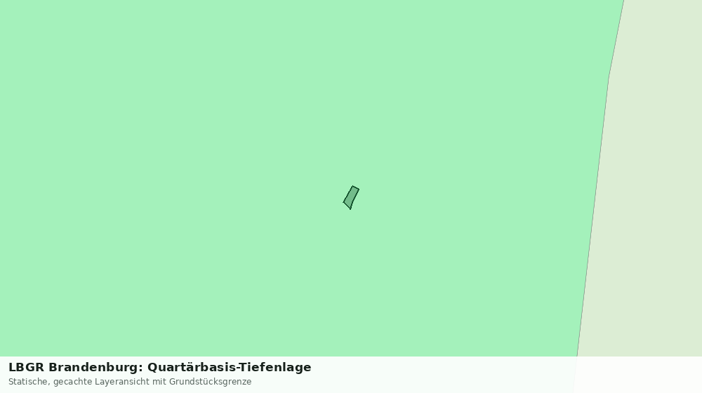 Statische Kartenansicht: LBGR Brandenburg: Quartärbasis-Tiefenlage