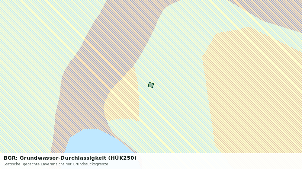 Statische Kartenansicht: BGR: Grundwasser-Durchlässigkeit (HÜK250)