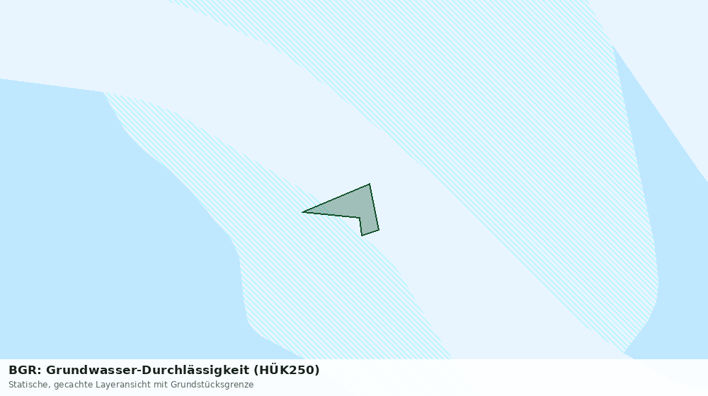 Statische Kartenansicht: BGR: Grundwasser-Durchlässigkeit (HÜK250)