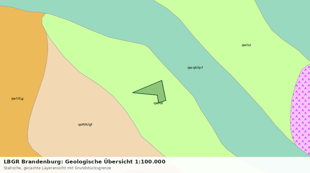 Statische Kartenansicht: LBGR Brandenburg: Geologische Übersicht 1:100.000