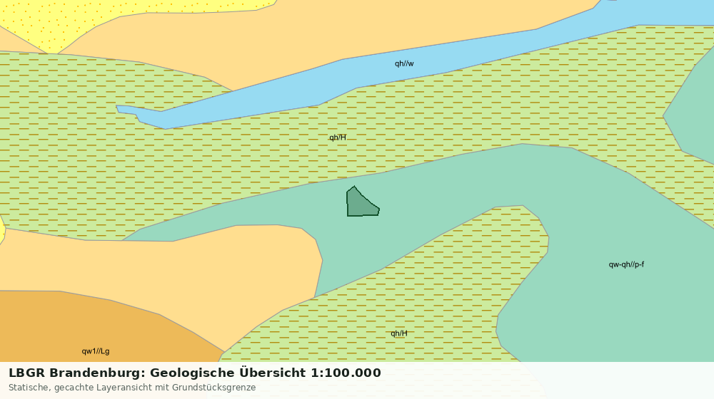 Statische Kartenansicht: LBGR Brandenburg: Geologische Übersicht 1:100.000