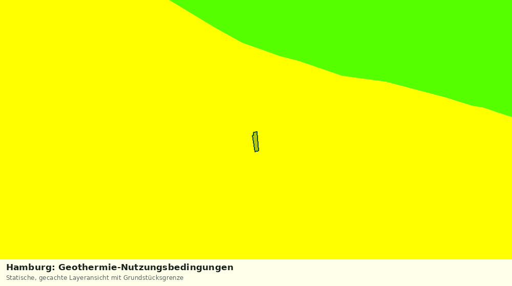 Statische Kartenansicht: Hamburg: Geothermie-Nutzungsbedingungen