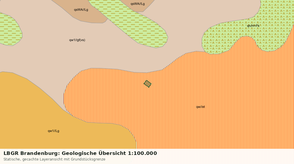 Statische Kartenansicht: LBGR Brandenburg: Geologische Übersicht 1:100.000