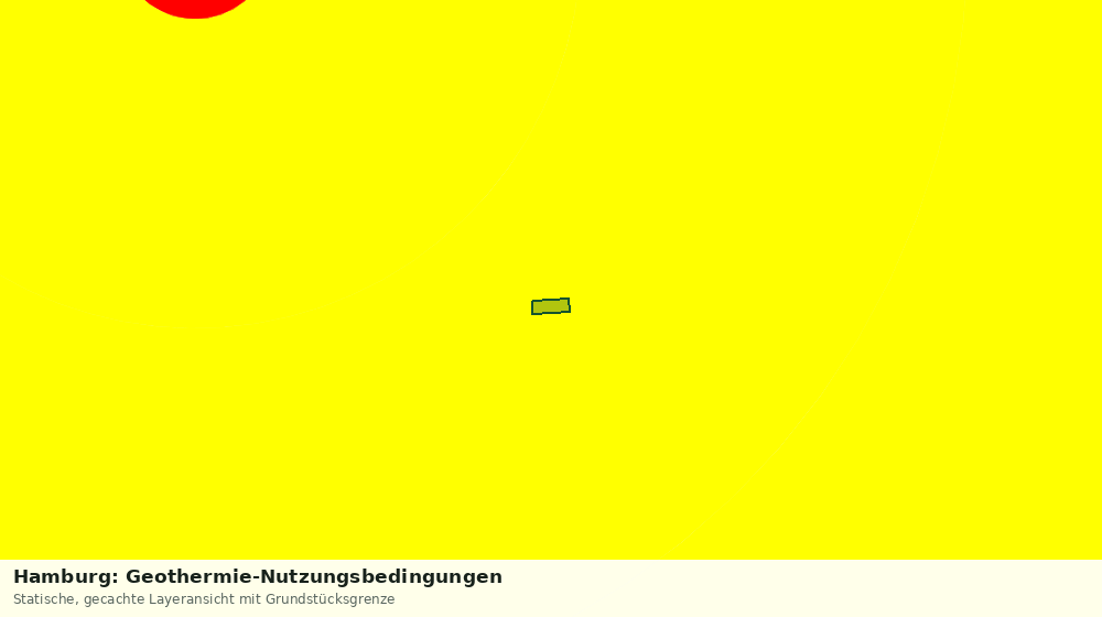 Statische Kartenansicht: Hamburg: Geothermie-Nutzungsbedingungen