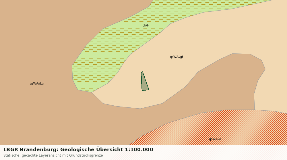 Statische Kartenansicht: LBGR Brandenburg: Geologische Übersicht 1:100.000