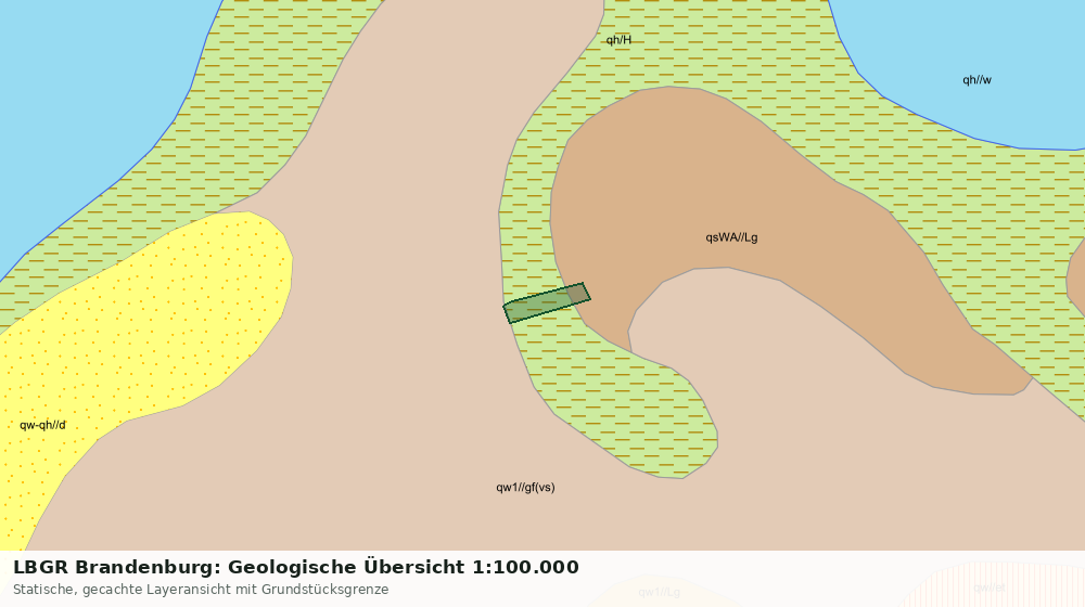 Statische Kartenansicht: LBGR Brandenburg: Geologische Übersicht 1:100.000