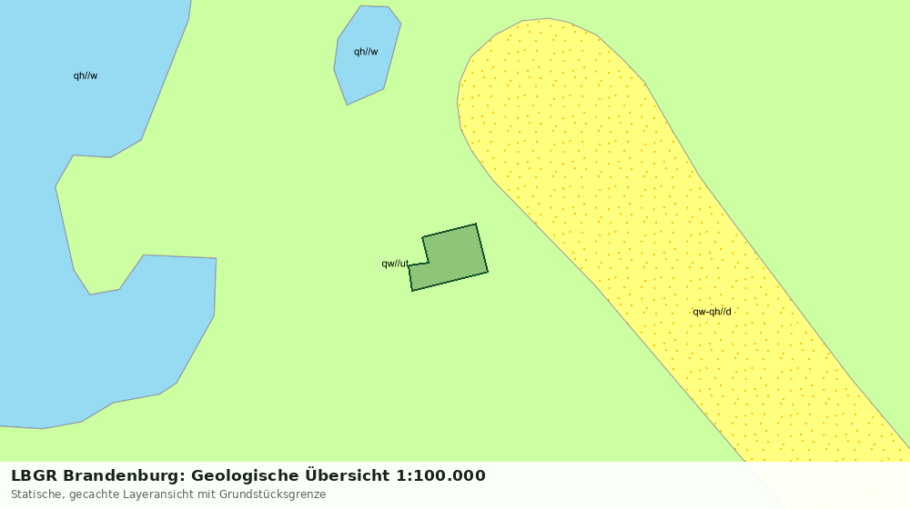 Statische Kartenansicht: LBGR Brandenburg: Geologische Übersicht 1:100.000