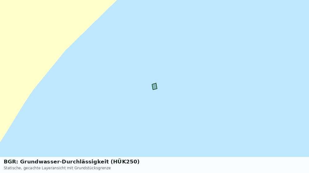 Statische Kartenansicht: BGR: Grundwasser-Durchlässigkeit (HÜK250)