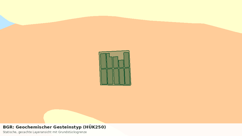 Statische Kartenansicht: BGR: Geochemischer Gesteinstyp (HÜK250)