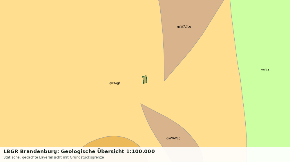 Statische Kartenansicht: LBGR Brandenburg: Geologische Übersicht 1:100.000
