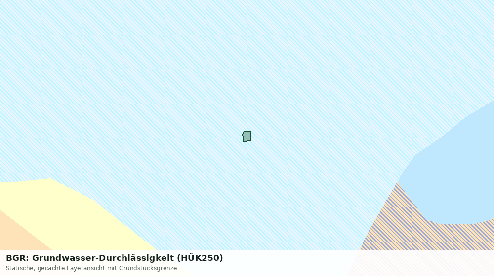 Statische Kartenansicht: BGR: Grundwasser-Durchlässigkeit (HÜK250)