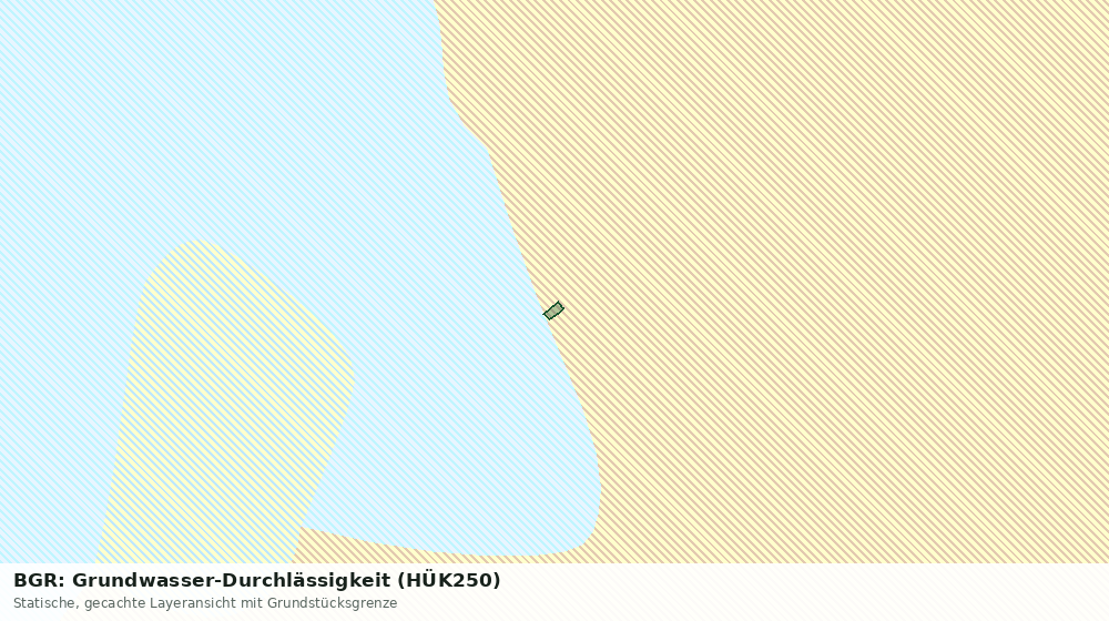 Statische Kartenansicht: BGR: Grundwasser-Durchlässigkeit (HÜK250)
