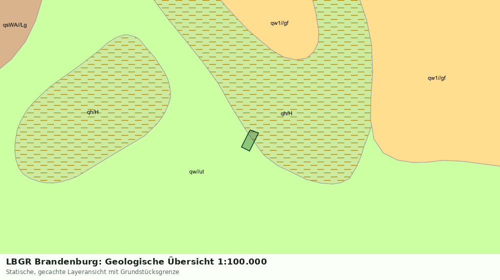 Statische Kartenansicht: LBGR Brandenburg: Geologische Übersicht 1:100.000