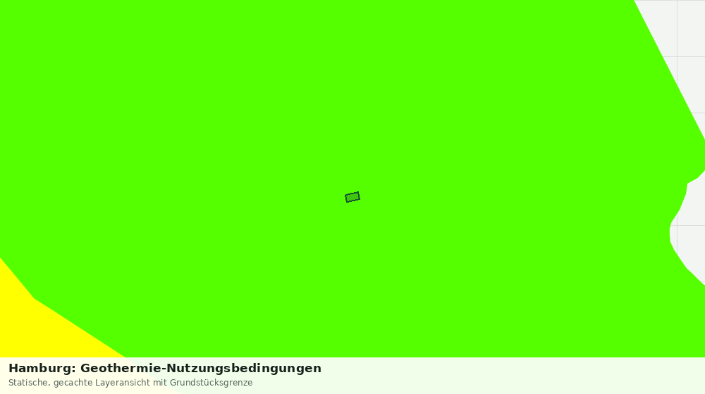 Statische Kartenansicht: Hamburg: Geothermie-Nutzungsbedingungen