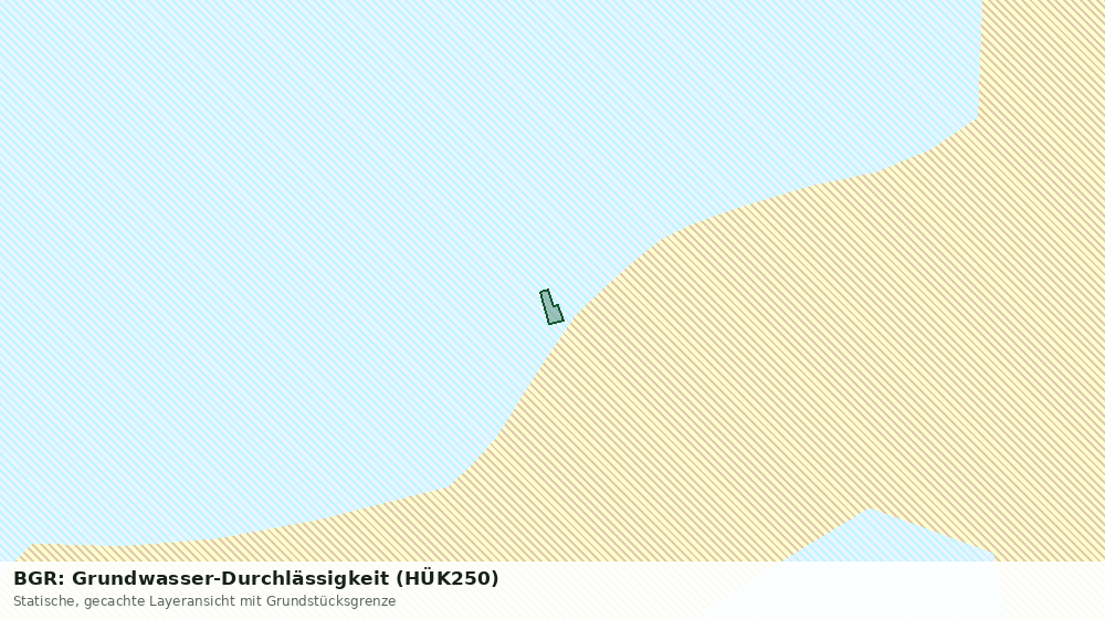 Statische Kartenansicht: BGR: Grundwasser-Durchlässigkeit (HÜK250)
