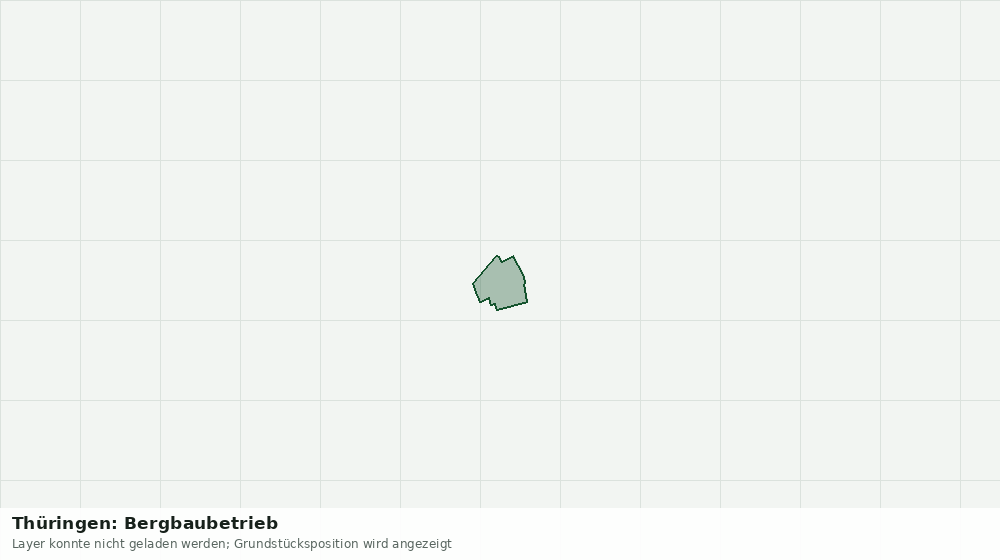 Statische Kartenansicht: Thüringen: Bergbaubetrieb