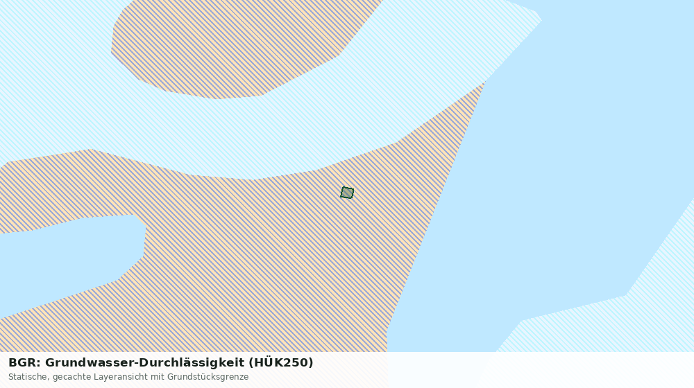 Statische Kartenansicht: BGR: Grundwasser-Durchlässigkeit (HÜK250)
