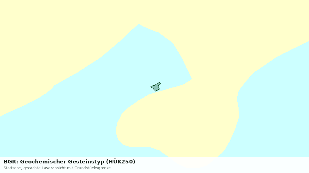 Statische Kartenansicht: BGR: Geochemischer Gesteinstyp (HÜK250)