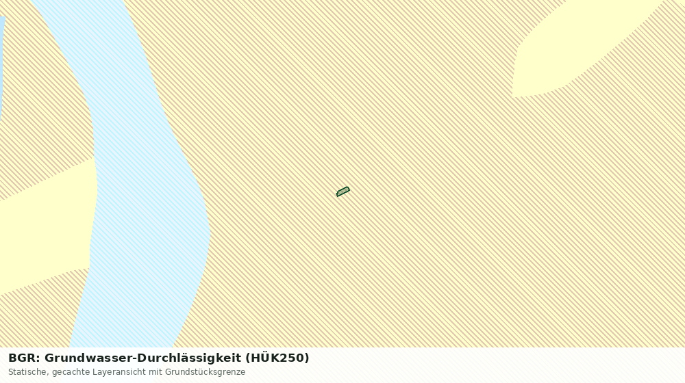 Statische Kartenansicht: BGR: Grundwasser-Durchlässigkeit (HÜK250)