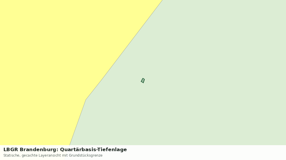 Statische Kartenansicht: LBGR Brandenburg: Quartärbasis-Tiefenlage