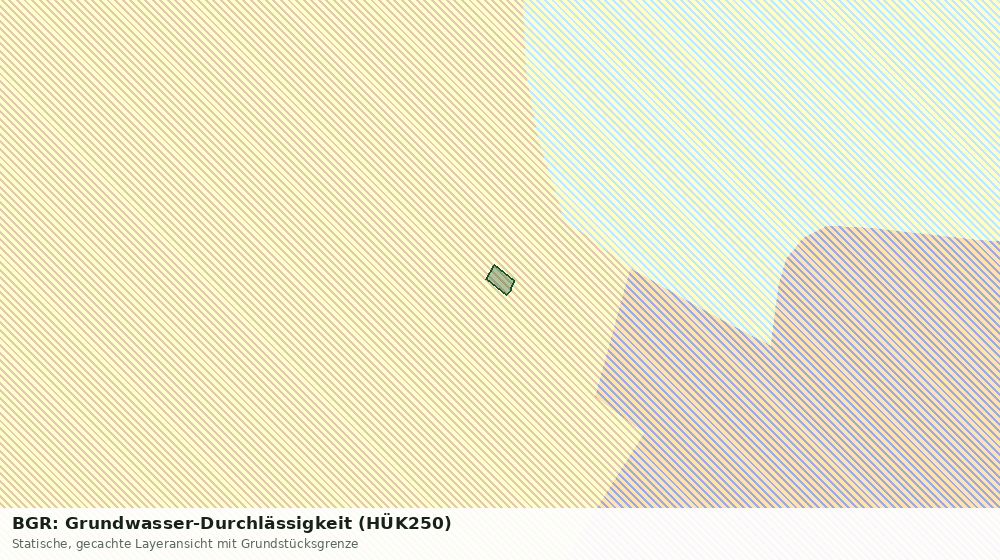 Statische Kartenansicht: BGR: Grundwasser-Durchlässigkeit (HÜK250)