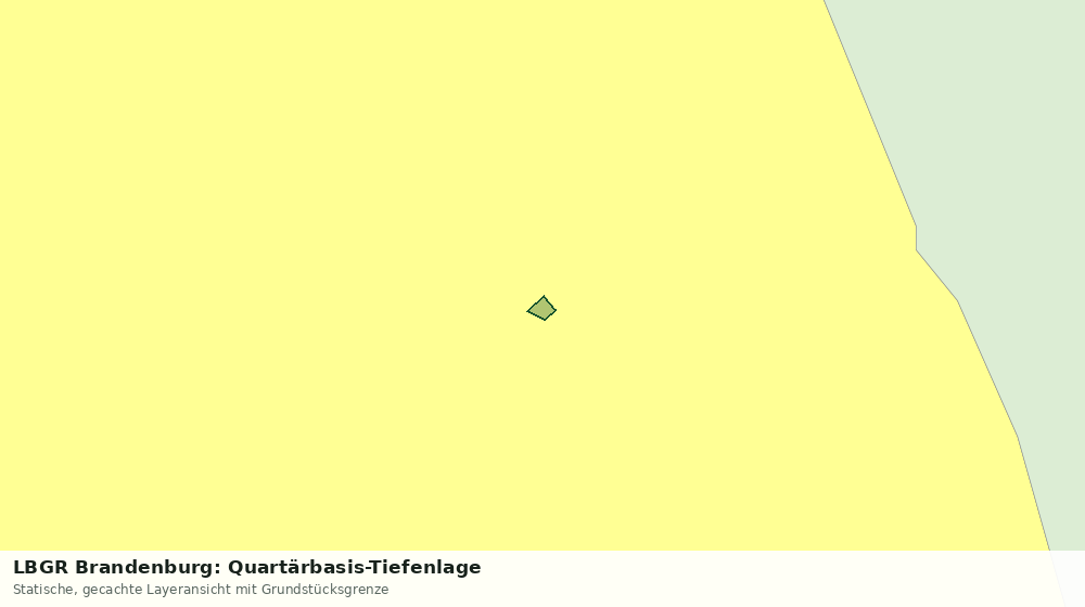 Statische Kartenansicht: LBGR Brandenburg: Quartärbasis-Tiefenlage
